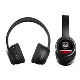 University of Georgia Bulldogs Uga Stripe Wireless Over-Ear BT Headphones With Case