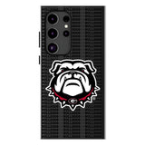 University of Georgia Bulldogs Uga Text Backdrop MagSafe Compatible Phone Case for Samsung Galaxy