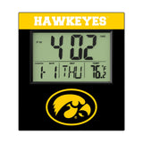 University of Iowa Hawkeyes Color Block Wall Clock