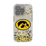 University of Iowa Hawkeyes Confetti Clear Phone Case for Apple iPhone