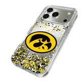 University of Iowa Hawkeyes Confetti Glitter Phone Case for Apple iPhone