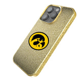 University of Iowa Hawkeyes Linen Bling Phone Case for Apple iPhone