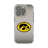 University of Iowa Hawkeyes Linen Clear Phone Case for Apple iPhone