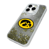 University of Iowa Hawkeyes Linen Glitter Phone Case for Apple iPhone