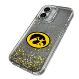 University of Iowa Hawkeyes Linen Glitter Phone Case for Apple iPhone