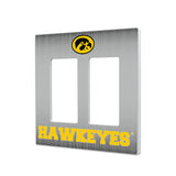 University of Iowa Hawkeyes Linen Hidden-Screw Light Switch Plate
