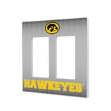 University of Iowa Hawkeyes Linen Hidden-Screw Light Switch Plate