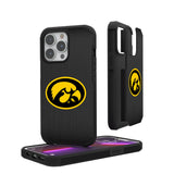 University of Iowa Hawkeyes Linen Rugged Phone Case for Apple iPhone