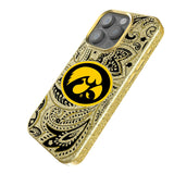 University of Iowa Hawkeyes Paisley Bling Phone Case for Apple iPhone