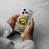 University of Iowa Hawkeyes Paisley Glitter Phone Case for Apple iPhone