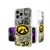 University of Iowa Hawkeyes Paisley Glitter Phone Case for Apple iPhone