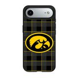 University of Iowa Hawkeyes Plaid MagSafe Compatible Phone Case for Apple iPhone