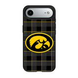 University of Iowa Hawkeyes Plaid MagSafe Compatible Phone Case for Apple iPhone