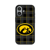 University of Iowa Hawkeyes Plaid MagSafe Compatible Phone Case for Apple iPhone