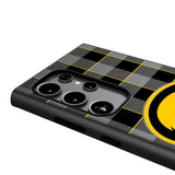 University of Iowa Hawkeyes Plaid MagSafe Compatible Phone Case for Samsung Galaxy
