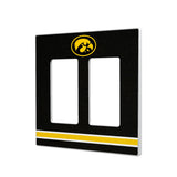 University of Iowa Hawkeyes Stripe Hidden-Screw Light Switch Plate