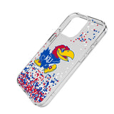 University of Kansas Jayhawks Confetti Clear Phone Case for Apple iPhone