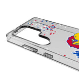 University of Kansas Jayhawks Confetti Clear Phone Case for Samsung Galaxy