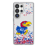University of Kansas Jayhawks Confetti Clear Phone Case for Samsung Galaxy