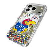 University of Kansas Jayhawks Confetti Glitter Phone Case for Apple iPhone