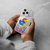 University of Kansas Jayhawks Confetti Glitter Phone Case for Apple iPhone