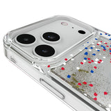 University of Kansas Jayhawks Confetti Glitter Phone Case for Apple iPhone