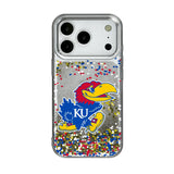 University of Kansas Jayhawks Confetti Glitter Phone Case for Apple iPhone