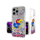 University of Kansas Jayhawks Confetti Glitter Phone Case for Apple iPhone