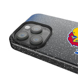 University of Kansas Jayhawks Linen Black Bling Phone Case for Apple iPhone