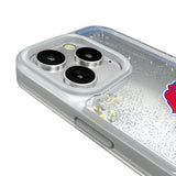 University of Kansas Jayhawks Linen Glitter Phone Case for Apple iPhone