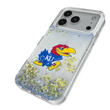 University of Kansas Jayhawks Linen Glitter Phone Case for Apple iPhone