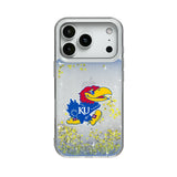 University of Kansas Jayhawks Linen Glitter Phone Case for Apple iPhone