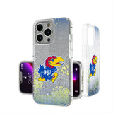 University of Kansas Jayhawks Linen Glitter Phone Case for Apple iPhone