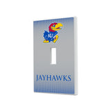 University of Kansas Jayhawks Linen Hidden-Screw Light Switch Plate