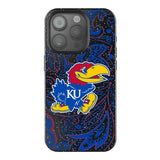 University of Kansas Jayhawks Paisley Black Bling Phone Case for Apple iPhone