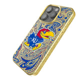 University of Kansas Jayhawks Paisley Bling Phone Case for Apple iPhone