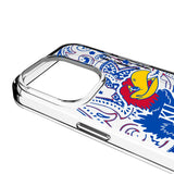 University of Kansas Jayhawks Paisley Clear Phone Case for Apple iPhone