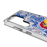 University of Kansas Jayhawks Paisley Clear Phone Case for Samsung Galaxy
