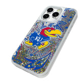 University of Kansas Jayhawks Paisley Glitter Phone Case for Apple iPhone