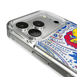 University of Kansas Jayhawks Paisley Glitter Phone Case for Apple iPhone