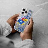 University of Kansas Jayhawks Paisley Glitter Phone Case for Apple iPhone