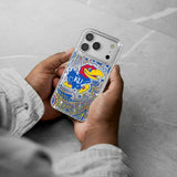 University of Kansas Jayhawks Paisley Glitter Phone Case for Apple iPhone