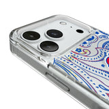 University of Kansas Jayhawks Paisley Glitter Phone Case for Apple iPhone