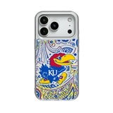 University of Kansas Jayhawks Paisley Glitter Phone Case for Apple iPhone