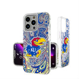 University of Kansas Jayhawks Paisley Glitter Phone Case for Apple iPhone
