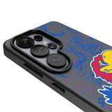 University of Kansas Jayhawks Paisley MagSafe Compatible Phone Case for Samsung Galaxy
