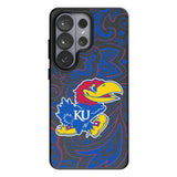 University of Kansas Jayhawks Paisley MagSafe Compatible Phone Case for Samsung Galaxy
