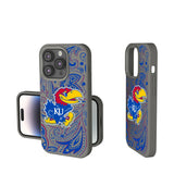 University of Kansas Jayhawks Paisley Soft Touch Phone Case for Apple iPhone