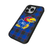 University of Kansas Jayhawks Plaid MagSafe Compatible Phone Case for Apple iPhone