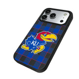 University of Kansas Jayhawks Plaid MagSafe Compatible Phone Case for Apple iPhone